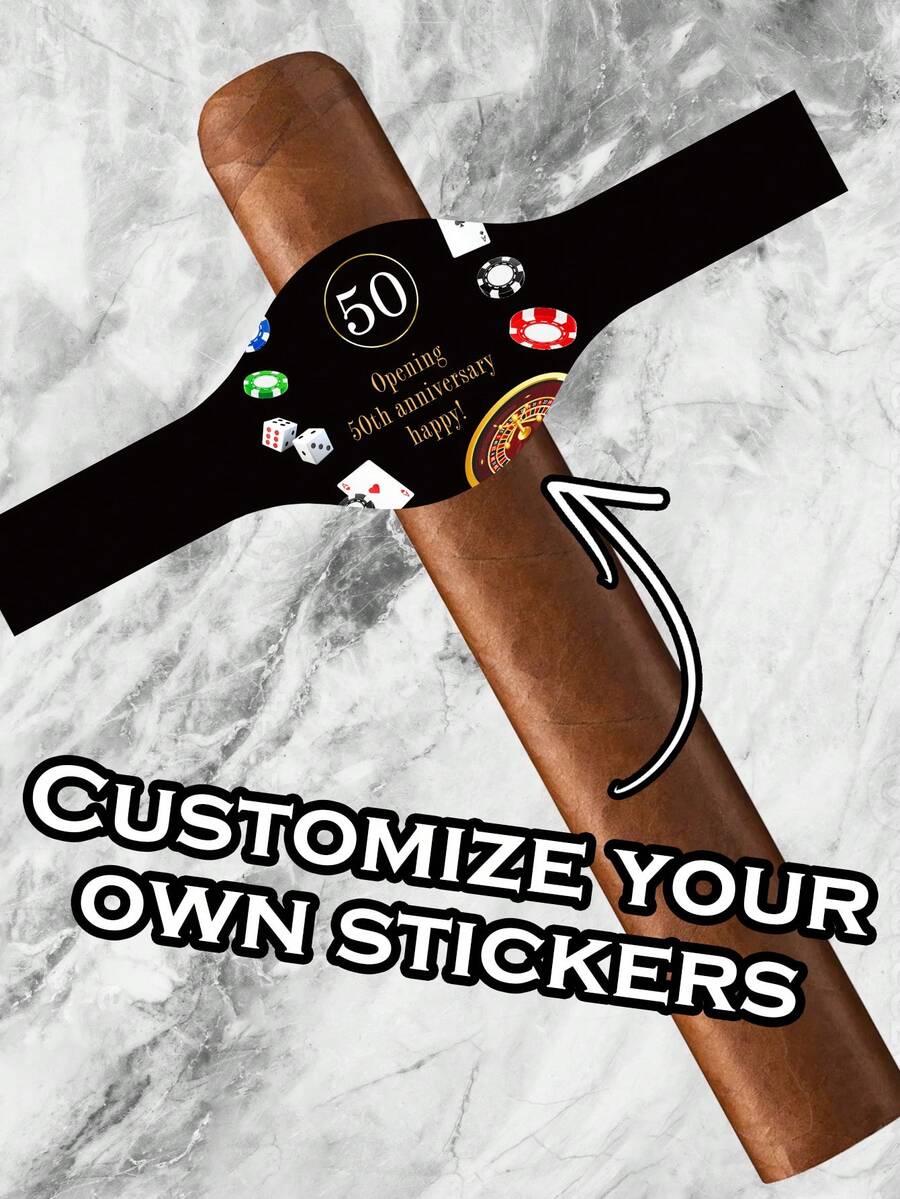 Adult-Themed Party Favors, Cigar Rings, Personalized Cigar Stickers ...