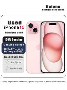 High-Quality Used Apple IPhone 15 Smartphone, Dual SIM Dual Standby 5G, 95% New, Original Screen And High-Efficiency Battery (≥90%). - Multicolor - View 16