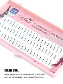 yelix 3 Rows A Shaped Manga Eyelash 60 Clusters A Shape Premade Fans Lash For Eyelash Extension 0.07mm Thickness C Curl Daily Makeup Tools - Coral Pink - View 6