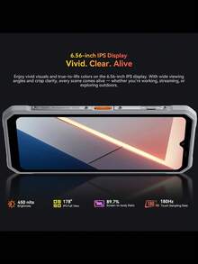 Blackview Oscal MARINE 3 全球版三防智能手机，6.56 英寸 90Hz 高清显示屏 | 基于 Android 16 的 Doke OS 5.0 系统 | 红外夜视 | 13MP+16MP 双摄像头 | IP68 级防水防尘，符合 MIL-STD-810H 和 IP69K 标准 | 5000mAh 大容量电池 - 黑色 - 查看 4