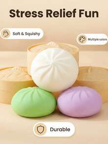 Adult Stress Relief Desktop Toy, Steamer Shaped, Soft And Elastic Dough Texture Fidget Toy, Fun Handheld Novelty Toy, Suitable For Adult Parties, Office Desks And Home Decor - Multicolor - View 9