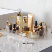 Prateleira de Acrílico Organizadora de Alta Qualidade para Cosméticos e Perfumes em Armários de Banheiro, Transparente, Adequada para Escritório, Banheiro, Cozinha e Sala de Estar. Ideal para Organizar Lanches, Temperos, Cosméticos, Alimentos e Utensílios Domésticos na Sala de Estar. - Branco - Ver 11