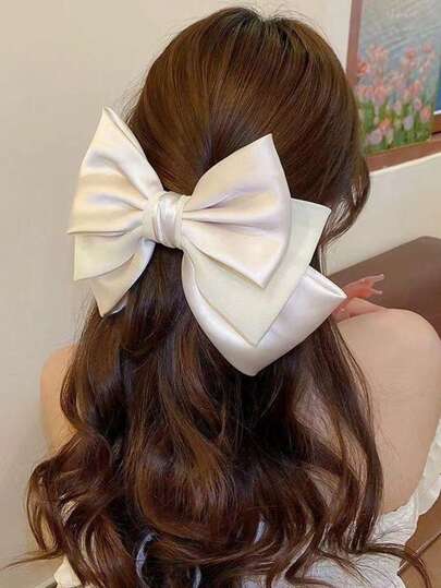 1pc New Multilayer Bow Hair Clip, Elegant Bun Hairstyle Accessory, Sweet Formal Dress Decoration, Hair Claws, Hair Slide, Hair Barrettes, Hairpin