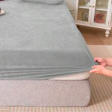 King Size Fleece Sheet Set Measuring 260x230cm. Softness And Comfort. - 灰色 - 查看 2