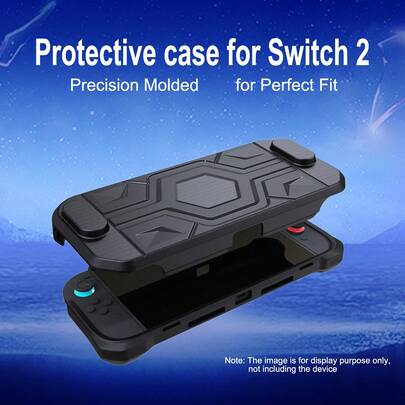 一套适用于Switch第二代的机甲造型保护壳，包含一个顶盖和一个底部TPU保护壳，防摔、防爆、防刮、防汗、防尘，全面保护，提升游戏体验。