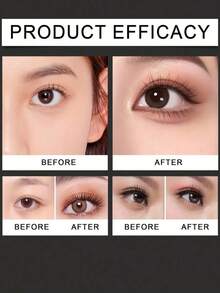 1/2 piezas Brochas de maquillaje de ojos, herramientas de sombras de ojos, plantilla de maquillaje rápido, molde de sombras de ojos, adecuado para principiantes, fácil de crear un maquillaje profesional en cualquier momento y lugar - Negro - Ver 4