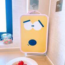1pc Cartoon Cute Plastic Cutting Board, Dishwasher , Multifunctional Chopping Board With Easy-Grip Handle, Suitable For Kitchen Cooking Prep - 1PC - View 8