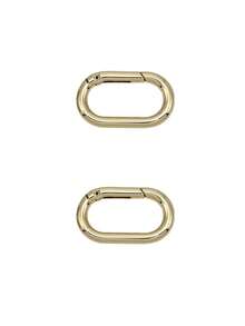 1pc Oval Metal Carabiner, Metal Spring Keychain, Trigger Snap O-Ring Clip Spring Keychain Clasp, Heavy Duty Oval Dog Tag Clip, Suitable For Bag, Wallet, Keychain Replacement - Multicolor - View 13