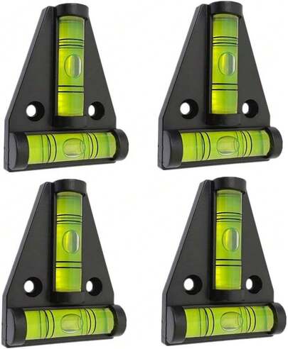 4 piezas de niveladores magnéticos tipo T para caravana, accesorios de partes de caravana, niveladores de estabilización exterior, de doble uso con magnetismo y montaje con tornillos