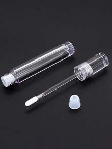 Round Fully Transparent Lip Gloss Tube Eyeliner Tube, Mascara Tube, Cosmetic Packaging Full Capacity 7.8ml Filling Volume 5.5ml Reusable Lip Gloss Tube, Lipstick Tube - Multicolor - View 3