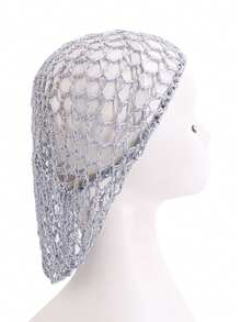 1个编织发网，假发帽，发套，女士护发睡眠帽 - 彩色 - 查看 6