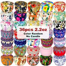 12 buc/24 buc cutii de lumanari din ceara de 2,2 oz cu capace, containere de lumanari goale in vrac pentru fabricarea de lumanari DIY, suporturi metalice premium pentru lumanari, set de borcane rotunde pentru lumanari, potrivite pentru crearea diverselor modele pentru adulti - Culori mixte - Vizualizare 13