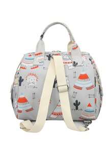 尿布背包 - 必备婴儿旅行手提包 - 多功能防水尿布包，旅行必备婴儿包，大容量尿布包，尿布收纳袋，男女通用，婴儿包 - 灰色 - 查看 3