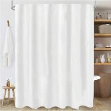 Punkray Grey And White Striped Polyester Shower Curtain For Bathroom With Hooks, Curtains 72 Inches Long, Weighted Hem, Waterproof Bath Accessories Hotel Style - Machine Washable - A - Xem 6