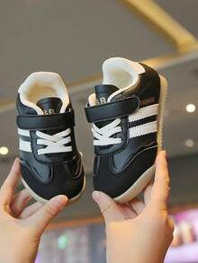 2026 Spring/Autumn New Kids Sports Shoes, Girls' Training Shoes, Boys' Casual Sneakers, Toddlers' Soft Sole Running Shoes - Black - View 6