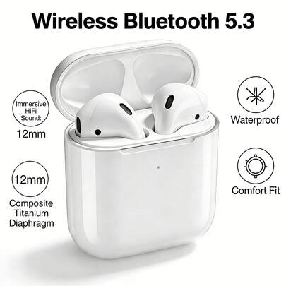 Newmine T2S Bluetooth Headset For Apple And Android, 40ms Low Gaming Latency, Smart Touch Controls, Lightning Connector For Esports/Sports/Commuting