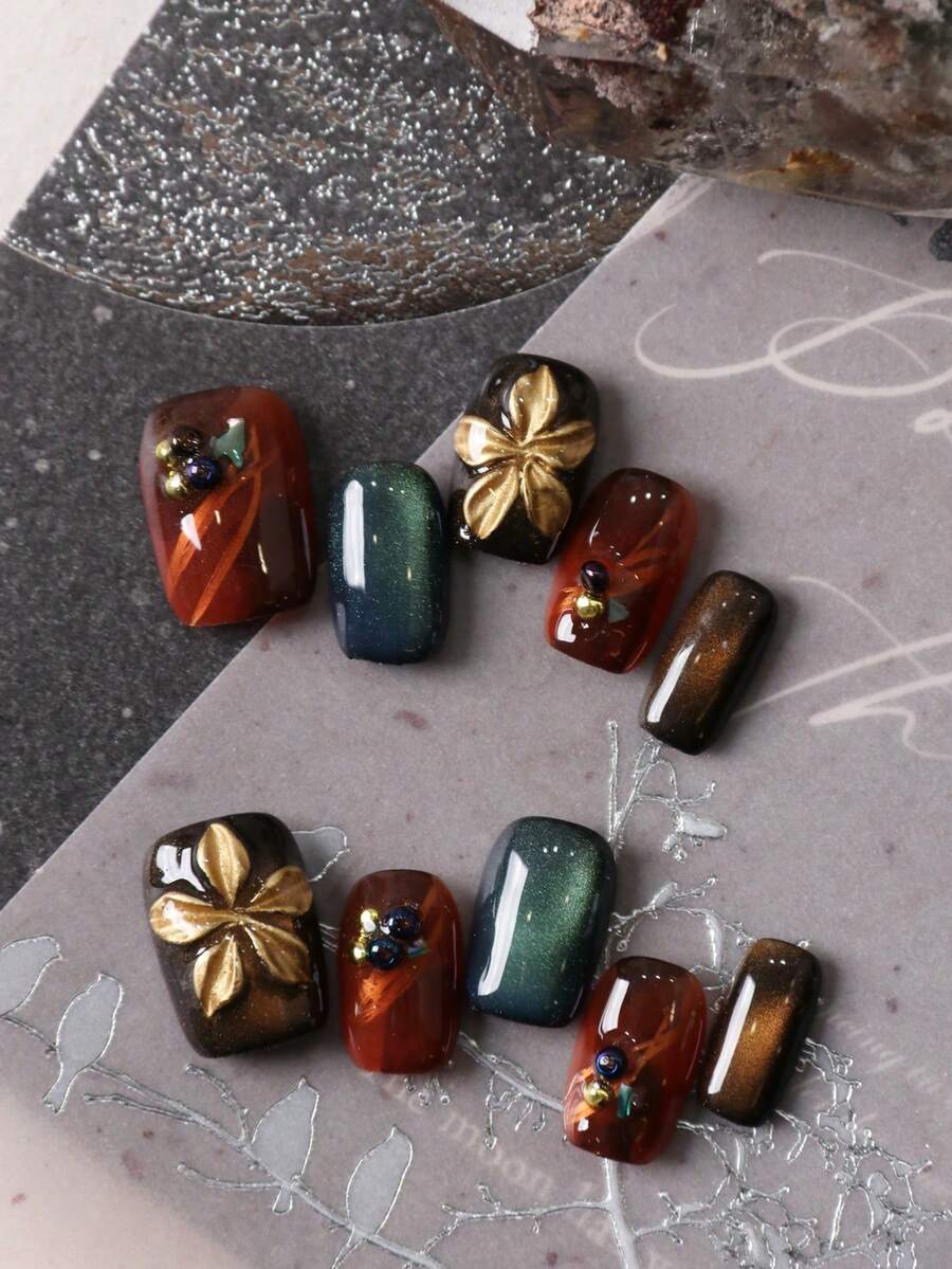 Press On False Nails - Multicolor - View 1