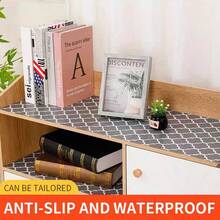 1 Roll Thick Gray Non-Slip Washable EVA Refrigerator/Cabinet Liner Mat, Easy To Cut - Grey - View 6