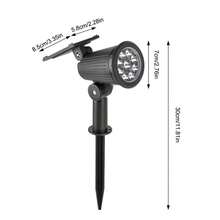 1-Piece Solar Spotlight, Color Changing Outdoor Waterproof Lawn Light, Garden Landscape Light, Adjustable 150 ° Rotating Lighting Automatic Switch Suitable For Home Decoration, Garden, Villa, Courtyard, Porch, Path, Atmosphere Light (Warm Light/White Light) - 1PC - View 11