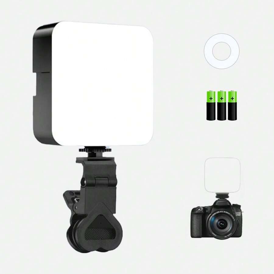 Mini luz de relleno LED RGB, cilíndrica y de tamaño de bolsillo, adecuada para dispositivos como teléfonos móviles, iPhones, iPads y computadoras portátiles, y se puede usar para grabar videos, transmitir en vivo, vlogs y otros escenarios. - Unitalla - Ver 1