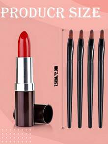 50pcs/20pcs/3pcs Lip Brush Set, Reusable, Wholesale Small Lip Applicators, Multi-Functional Lip Brush Tools, Beauty Tools - Black - View 5