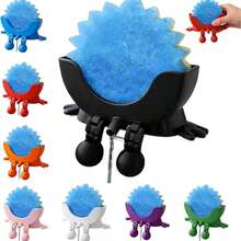Creative Hanging Sponge Holder With Drainage/Traceless Glue, 3D Printing Countertop Funny Sponge Holders For Kitchen Sink, Keeps Your Sponge Dry & Smiling, For Holder - Multicolor - View 1