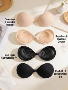 2件/1件加厚隐形聚拢文胸（带3厘米加厚可伸缩肩带） - 彩色 - 查看 8