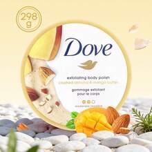 Dove 1罐298克多芬身体磨砂膏，杏仁芒果香型，清爽柔滑，滋润保湿，温和去角质，适合全身护理 - 298g 杏仁&芒果 - 查看 7