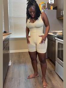 Body Shaping Wear, Waist Cincher, Tummy Control, Buttock Lifting - Màu be - Xem 4