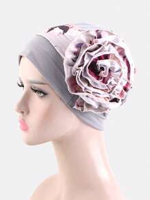 1pc Women's Side Bun Headscarf Cap, Chemo Cap, Maternity Cap, Hair Care Cap, Suitable For Daily Use - Multicolor - View 11