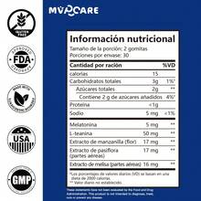 MVPCARE Gominolas de melatonina, suplemento para el sueño en adultos, 5 mg de melatonina, 90 caramelos blandos con sabor a arándanos, para un máximo de 45 días. - 90 pastillas - Ver 7