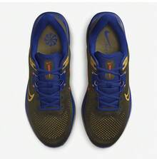 Nike QUEST 6 男子公路緩衝舒適透氣運動跑步鞋 - 橄欖綠/藍色 - 查看 4