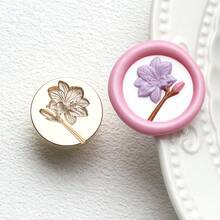 压纹花卉图案系列蜡封模具，玫瑰、蒲公英、郁金香，铜质模具 - 多色 - 查看 26
