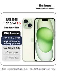 High-Quality Used Apple IPhone 15 Smartphone, Dual SIM Dual Standby 5G, 95% New, Original Screen And High-Efficiency Battery (≥90%). - Multicolor - View 3
