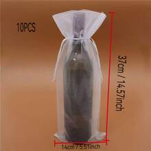 10 Túi đựng rượu bằng vải gạc trắng, túi quà tặng rượu bằng lưới trong suốt, túi bọc chai, túi dây rút kiểu váy Giáng sinh, hộp bảo vệ rượu khi đi du lịch, hộp đựng chai rượu chống rò rỉ, hộp đựng chai rượu an toàn, bảo vệ chai rượu khi đi du lịch bằng ô tô, túi bảo vệ hành lý. - Xem 3