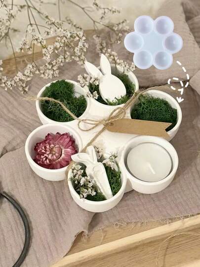 1PC Irregular Round Jewelry Storage Box Silicone Mold, DIY Creative Simple Egg Storage Box Plaster Mould, Home Decoration / Gift Ornament Epoxy Resin Mold, Handicraft Casting Molds, Artistic Decorative Ornament Gypsum Mold