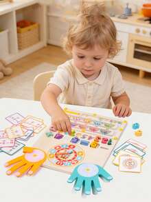 Children's Early Educational Toys, Multifunctional Magnetic Walking Counting Maze, Number Addition And Subtraction, Finger Arithmetic, Clock Recognition Early Education Toy, Spatial Logic Thinking Pen Holding Toy, Number Thinking Game To Develop Logical Thinking And Hand-Eye Coordination - Multicolor - View 3