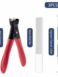 3pcs Stainless Steel Wide Mouth Nail Clippers, Anti-Splash Nail Trimmer, Large Opening Nail Clipper, Nail Care Tools - Multicolor - View 13