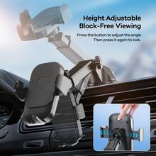 REMAX 1 pieza Soporte universal ajustable para teléfono de coche - Montaje con ventosa para salpicadero/parabrisas apto para todos los teléfonos inteligentes - XK156 - Ver 5