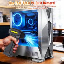 便携式清洁吹风机，C型充电，130000转/分钟，档位可调，电动除尘器，汽车吹雪除尘涡轮喷气风扇 - A - 查看 2