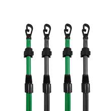 4 X Extending Clothes Prop Washing Line Pole Galvanised Heavy Duty Support 2.2m - B - View 1