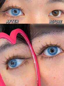 MESIRU 1 Pair Soft 14.2mm Suitable For Daily Wear. Annual Disposable Cosmetic Lenses - Blue - View 1