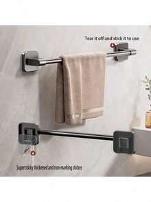 1/2/3pcs Towel Rack, Multifunctional Storage Organizer For Bathroom, Kitchen, Laundry Room - Multicolor - View 6