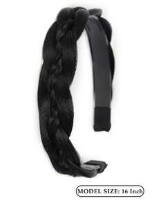 森系少女风奢华三明治艺术假发发箍，遮盖白发，鱼尾辫，百搭，带齿，防滑，高性价比 - 彩色 - 查看 5