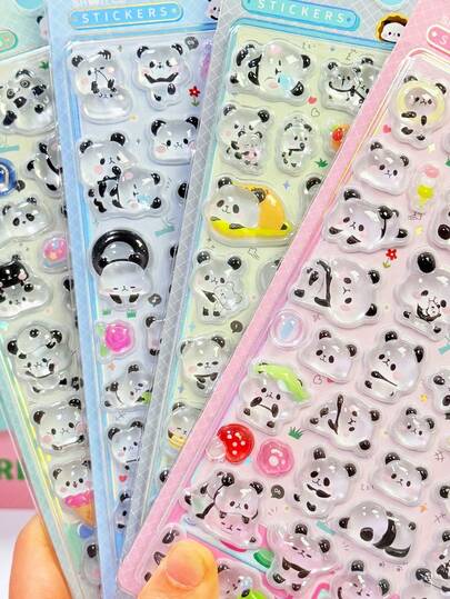 3D Embossed Stickers, Children's Sticker Games, Office And School Decorative Stickers, Handicraft Reward Puzzle Scrapbooking Stickers, Transparent Embossed Creative Handicraft Stickers, Diamond Gem Crystal Children's Decorative Stickers, Christmas/Thanksgiving Children's Birthday Gifts (Some Styles May Have Color Differences And Be Randomly Shipped)