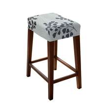 1/2/4/6pcs Stretch Printed Bar Stool Chair Covers, Washable, Suitable For Living Room, Bedroom, Vanity Chair, Coffee Table Chairs - one-size - View 23