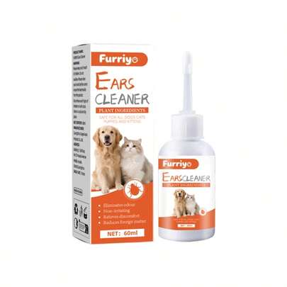 1pc Pet Ear Drops, Cat & Dog Ear Wax Remover, Mite Removal, Deodorizing, Anti-Itch, Antibacterial Ear Liquid