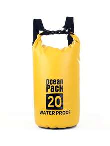 1件装，户外防水袋，用于存放沙滩泳衣和游泳包。游泳背包，配有双肩背带，防水设计，适合漂流。户外PVC防水袋，适用于潜水和漂浮，防水游泳袋，防水水桶袋。 - A - 查看 6