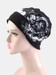 1pc Women's Side Bun Headscarf Cap, Chemo Cap, Maternity Cap, Hair Care Cap, Suitable For Daily Use - Multicolor - View 10