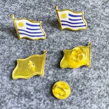 2 piezas Alfileres de bandera de diferentes países, insignias de bandera de resina ondulada, broches de medalla de aleación, adecuados para varios eventos, festivales, conferencias, alfileres de solapa - Multicolor - Ver 35